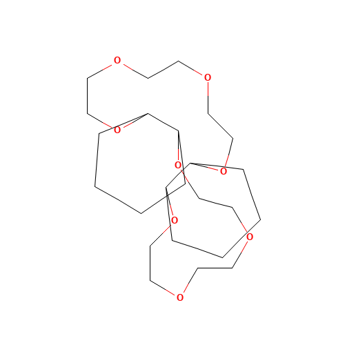 Dicyclohexano-24-crown-8 (CAS: 17455-23-1) - Chemical Structure and Molecular Formula 