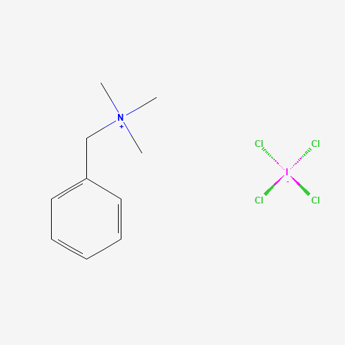 Benzyltrimethylammonium tetrachloroiodate (CAS: 121309-88-4) - Chemical Structure and Molecular Formula 