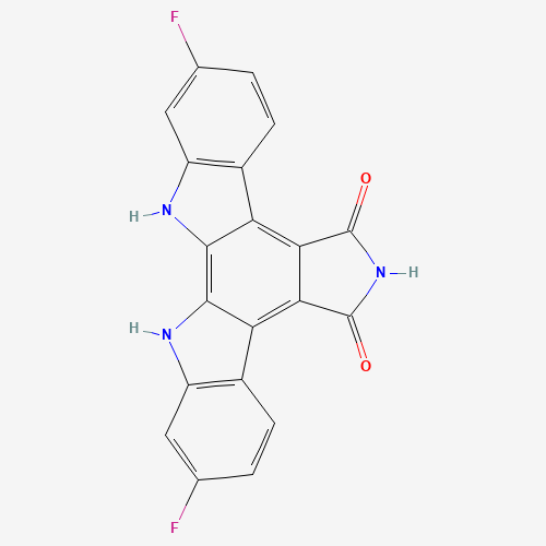 12,13-Dihydro-2,10-difluoro-5H-Indolo[2,3-a]pyrrolo[3,4-c]carbazole-5,7(6H)-dione (CAS: 152628-19-8) - Related Chemical Product