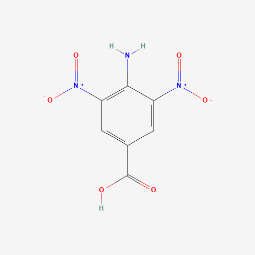 4-amino-3,5-dinitrobenzoic acid (CAS: 7221-27-4) - Chemical Structure and Molecular Formula 