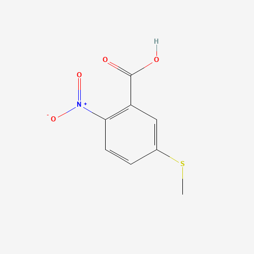 5-(methylthio)-2-nitrobenzoic acid (CAS: 68701-32-6) - Chemical Structure and Molecular Formula 