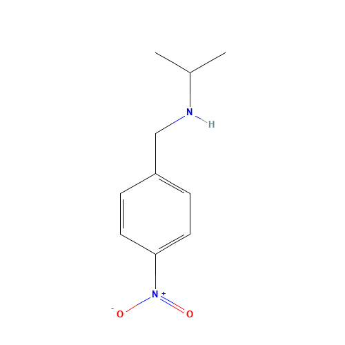 N-ISOPROPYL-4-NITROBENZYLAMINE (CAS: 202934-58-5) - Chemical Structure and Molecular Formula 