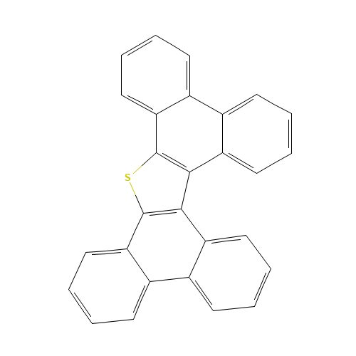 Diphenanthro[9,10-b:9',10'-d]thiophene (CAS: 202-72-2) - Chemical Structure and Molecular Formula 
