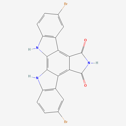 12,13-Dihydro-3,9-dibromo-5H-Indolo[2,3-a]pyrrolo[3,4-c]carbazole-5,7(6H)-dione (CAS: 118458-61-0) - Related Chemical Product
