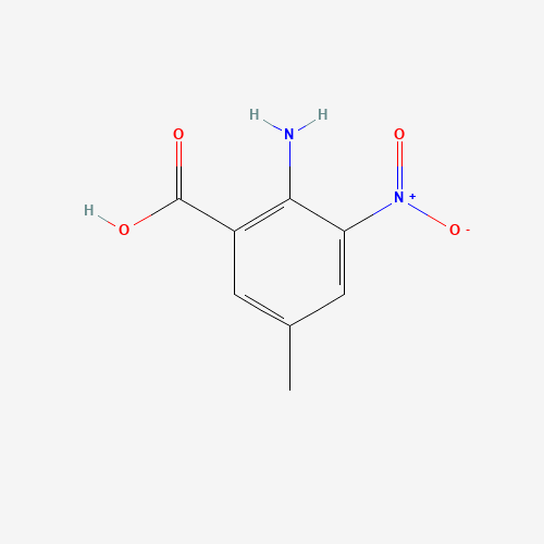 2-amino-5-methyl-3-nitrobenzoic acid (CAS: 5465-34-9) - Chemical Structure and Molecular Formula 