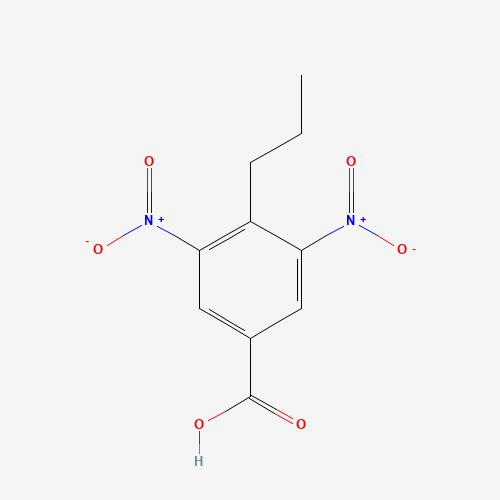 3,5-dinitro-4-propylbenzoic acid (CAS: 248595-12-2) - Chemical Structure and Molecular Formula 