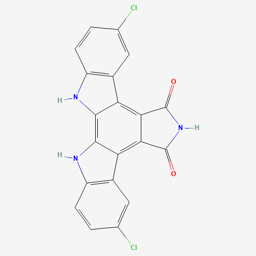 12,13-Dihydro-3,9-dichloro-5H-Indolo[2,3-a]pyrrolo[3,4-c]carbazole-5,7(6H)-dione (CAS: 118458-60-9) - Related Chemical Product