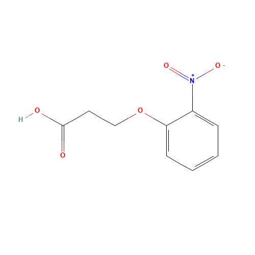3-(2-nitrophenoxy)propanoic acid (CAS: 6336-59-0) - Chemical Structure and Molecular Formula 