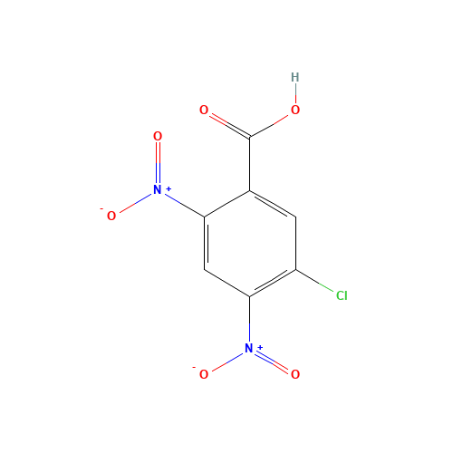 5-chloro-2,4-dinitrobenzoic acid (CAS: 136833-36-8) - Chemical Structure and Molecular Formula 
