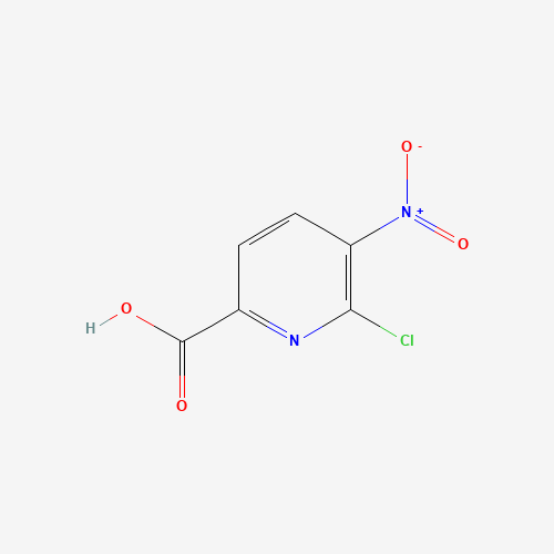 6-Chloro-5-nitropicolinic acid (CAS: 353277-27-7) - Chemical Structure and Molecular Formula 