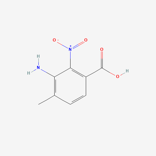 3-amino-4-methyl-2-nitrobenzoic acid (CAS: 37901-90-9) - Chemical Structure and Molecular Formula 