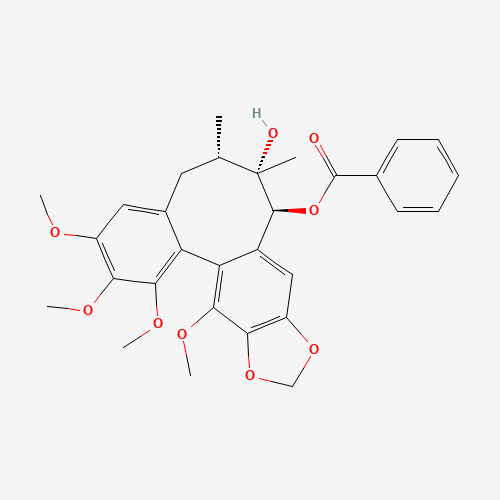 Gomisin G (CAS: 62956-48-3) - Chemical Structure and Molecular Formula 