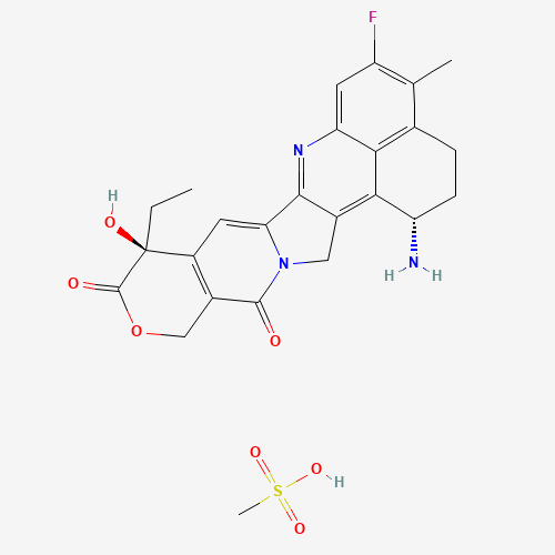 Exatecan (Mesylate) (CAS: 169869-90-3) - Chemical Structure and Molecular Formula 