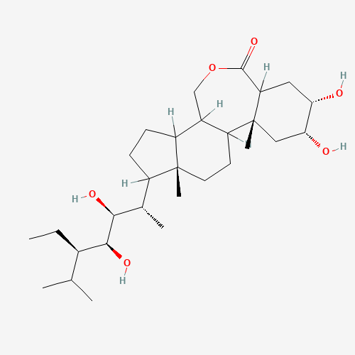 22(S),23(S)-Homobrassinolide (CAS: 110369-52-3) - Chemical Structure and Molecular Formula 