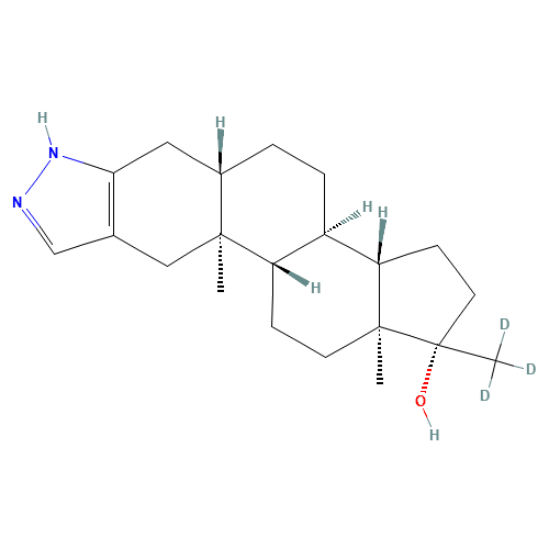 Stanozolol-d3 (CAS: 88247-87-4) - Chemical Structure and Molecular Formula 