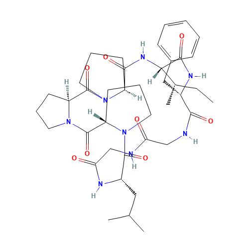 Heterophyllin B (CAS: 145459-19-4) - Chemical Structure and Molecular Formula 