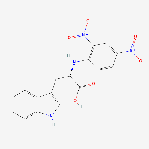 N-(2,4-Dinitrophenyl)-L-tryptophan (CAS: 1655-51-2) - Chemical Structure and Molecular Formula 