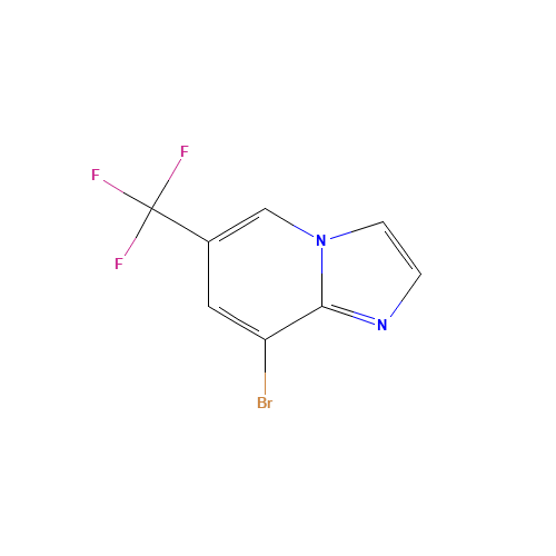 8-bromo-6-(trifluoromethyl)imidazo[1,2-a]pyridine (CAS: 1277178-00-3) - Chemical Structure and Molecular Formula 