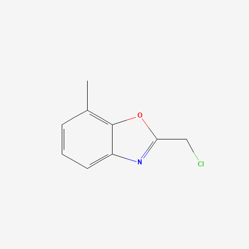 2-(chloromethyl)-7-methyl-1,3-benzoxazole (CAS: 139549-26-1) - Chemical Structure and Molecular Formula 