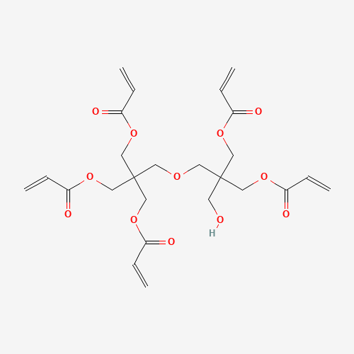[2-(hydroxymethyl)-3-prop-2-enoyloxy-2-[[3-prop-2-enoyloxy-2,2-bis(prop-2-enoyloxymethyl)propoxy]methyl]propyl] prop-2-enoate (CAS: 60506-81-2) - Chemical Structure and Molecular Formula 