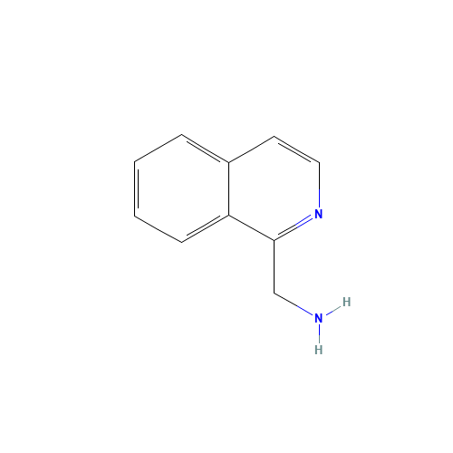 isoquinolin-1-ylmethanamine (CAS: 40615-08-5) - Chemical Structure and Molecular Formula 