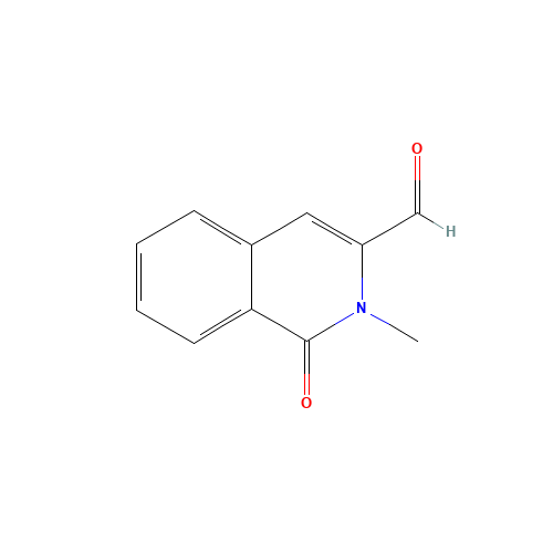 2-methyl-1-oxoisoquinoline-3-carbaldehyde (CAS: 374698-15-4) - Chemical Structure and Molecular Formula 
