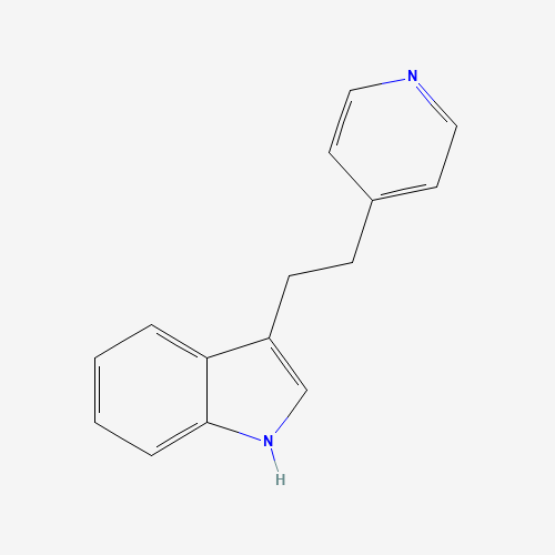 3-(2-pyridin-4-ylethyl)-1H-indole (CAS: 16571-49-6) - Chemical Structure and Molecular Formula 