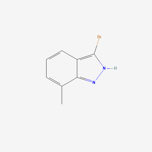 3-bromo-7-methyl-2H-indazole (CAS: 885519-00-6) - Chemical Structure and Molecular Formula 