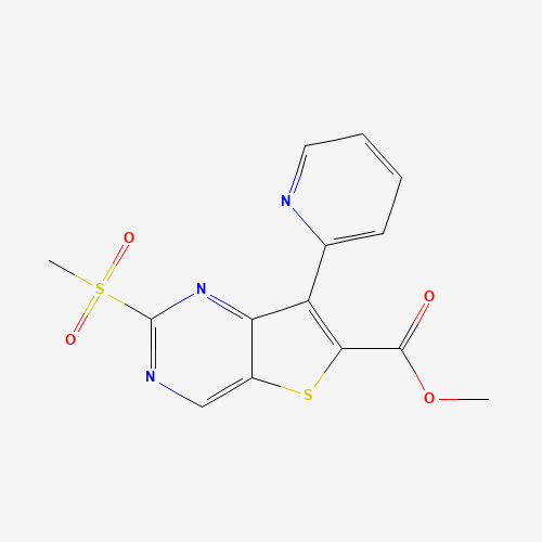 methyl 2-methylsulfonyl-7-pyridin-2-ylthieno[3,2-d]pyrimidine-6-carboxylate (CAS: 1462950-46-4) - Related Chemical Product