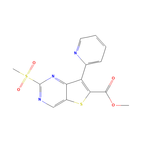 methyl 2-methylsulfonyl-7-pyridin-2-ylthieno[3,2-d]pyrimidine-6-carboxylate (CAS: 1462950-46-4) - Related Chemical Product