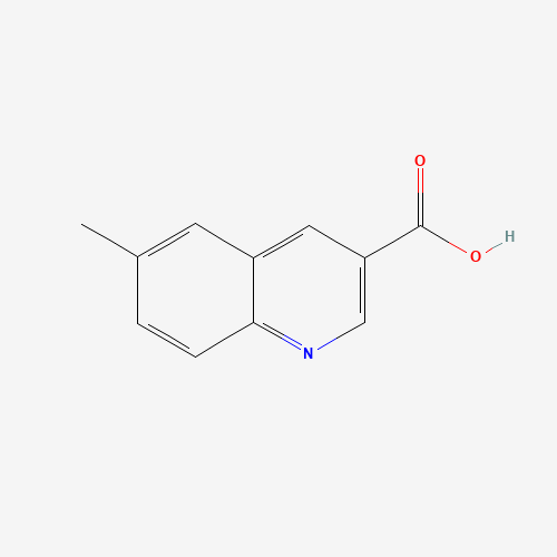 6-methylquinoline-3-carboxylic acid (CAS: 254883-95-9) - Chemical Structure and Molecular Formula 