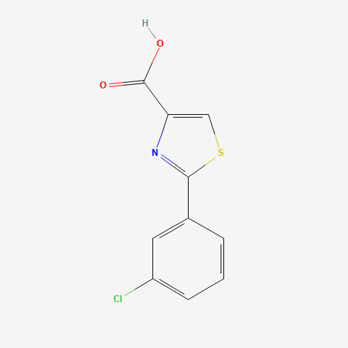 2-(3-chlorophenyl)-1,3-thiazole-4-carboxylic acid (CAS: 845885-82-7) - Chemical Structure and Molecular Formula 
