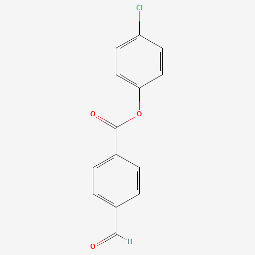 (4-chlorophenyl) 4-formylbenzoate (CAS: 1427548-88-6) - Chemical Structure and Molecular Formula 
