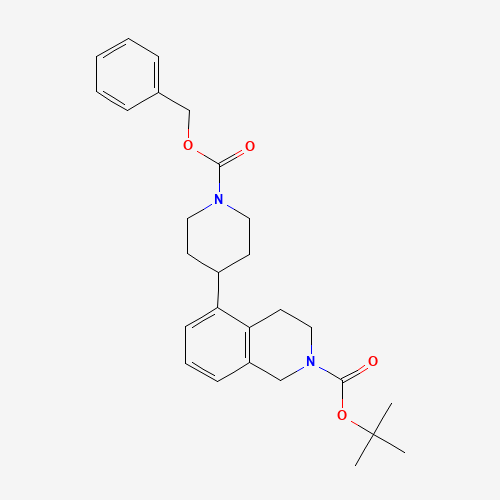 tert-butyl 5-(1-phenylmethoxycarbonylpiperidin-4-yl)-3,4-dihydro-1H-isoquinoline-2-carboxylate (CAS: 1430563-75-9) - Related Chemical Product