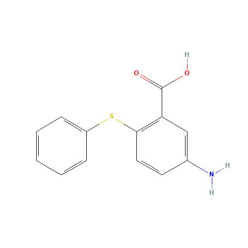 5-amino-2-phenylsulfanylbenzoic acid (CAS: 63185-86-4) - Chemical Structure and Molecular Formula 