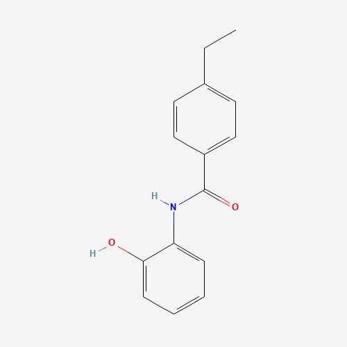 4-ethyl-N-(2-hydroxyphenyl)benzamide (CAS: 37135-34-5) - Chemical Structure and Molecular Formula 