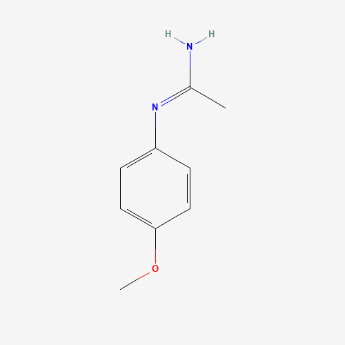 N'-(4-methoxyphenyl)ethanimidamide (CAS: 14277-02-2) - Chemical Structure and Molecular Formula 