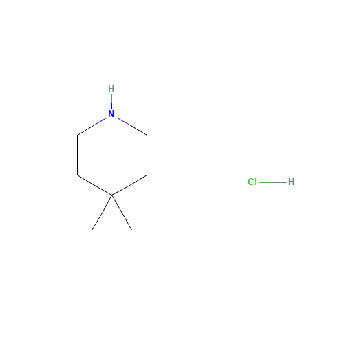 6-azaspiro[2.5]octane;hydrochloride (CAS: 1037834-62-0) - Chemical Structure and Molecular Formula 