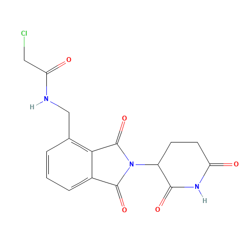 2-chloro-N-[[2-(2,6-dioxopiperidin-3-yl)-1,3-dioxoisoindol-4-yl]methyl]acetamide (CAS: 444287-49-4) - Related Chemical Product