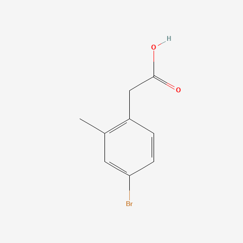 2-(4-bromo-2-methylphenyl)acetic acid (CAS: 853796-39-1) - Chemical Structure and Molecular Formula 