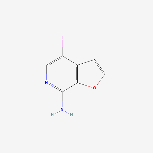 4-iodofuro[2,3-c]pyridin-7-amine (CAS: 1326714-64-0) - Chemical Structure and Molecular Formula 