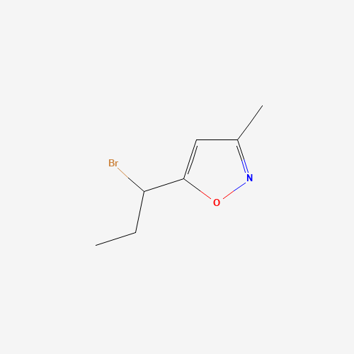 5-(1-bromopropyl)-3-methyl-1,2-oxazole (CAS: 1352077-88-3) - Chemical Structure and Molecular Formula 