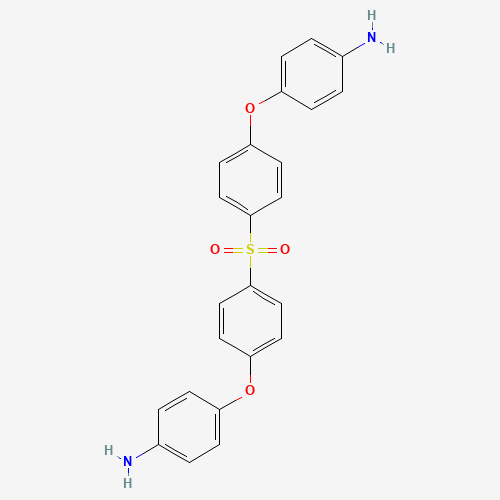 4-[4-[4-(4-aminophenoxy)phenyl]sulfonylphenoxy]aniline (CAS: 13080-89-2) - Chemical Structure and Molecular Formula 