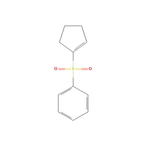 cyclopenten-1-ylsulfonylbenzene (CAS: 64740-90-5) - Chemical Structure and Molecular Formula 