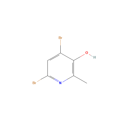 4,6-dibromo-2-methylpyridin-3-ol (CAS: 188923-75-3) - Chemical Structure and Molecular Formula 