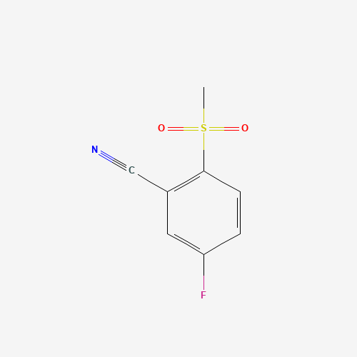 5-fluoro-2-methylsulfonylbenzonitrile (CAS: 1379097-18-3) - Chemical Structure and Molecular Formula 