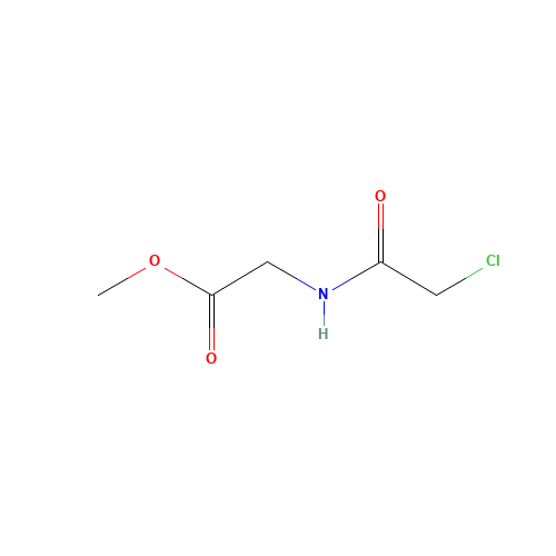 methyl 2-[(2-chloroacetyl)amino]acetate (CAS: 76969-81-8) - Chemical Structure and Molecular Formula 