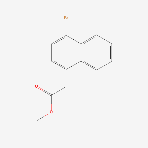 methyl 2-(4-bromonaphthalen-1-yl)acetate (CAS: 14311-34-3) - Chemical Structure and Molecular Formula 