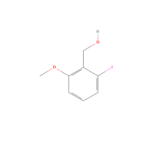 (2-iodo-6-methoxyphenyl)methanol (CAS: 877265-22-0) - Chemical Structure and Molecular Formula 