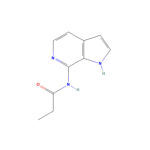 N-(1H-pyrrolo[2,3-c]pyridin-7-yl)propanamide (CAS: 1415124-68-3) - Chemical Structure and Molecular Formula 